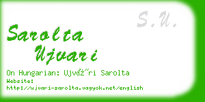 sarolta ujvari business card